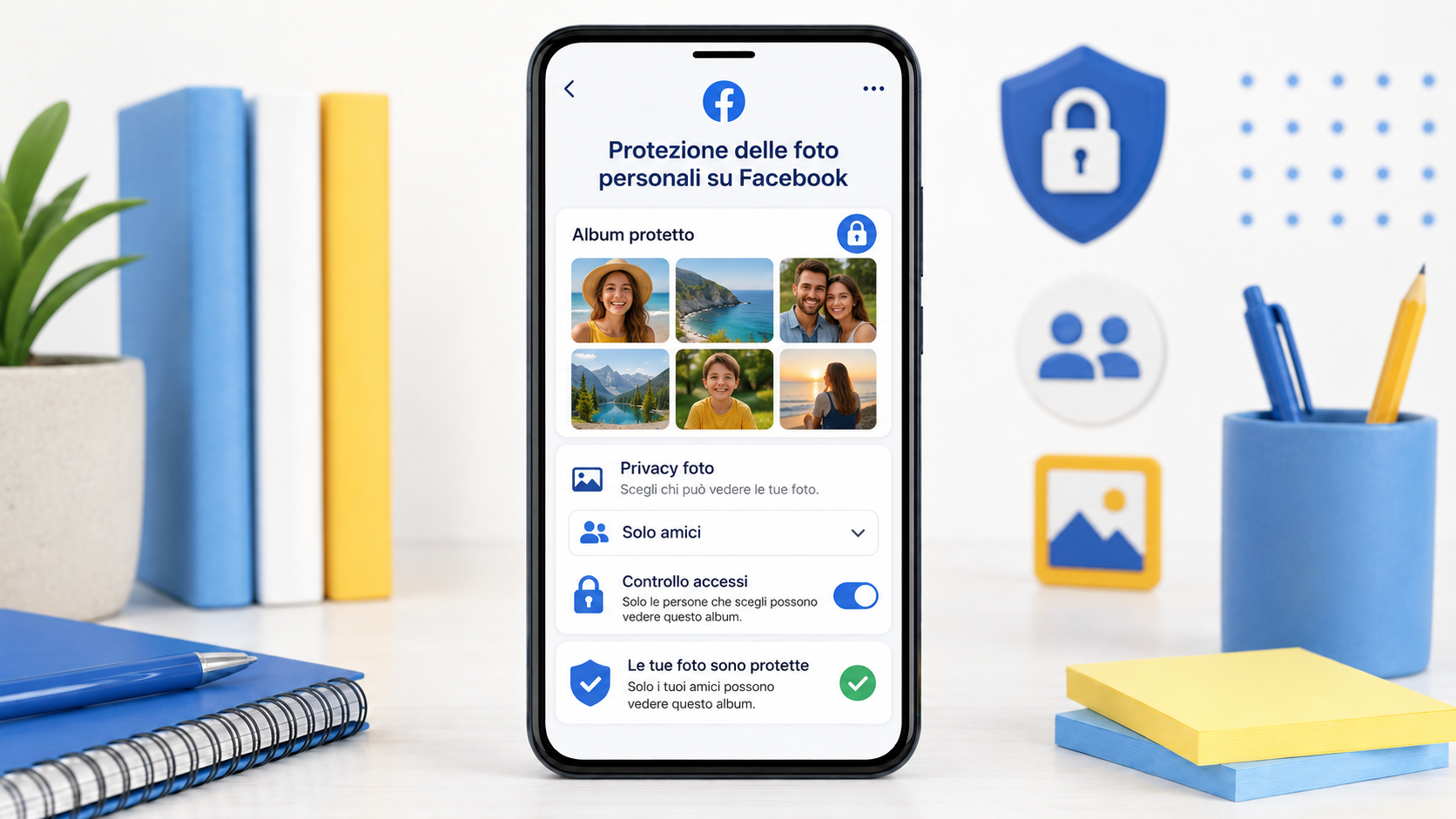 Protezione delle foto personali su Facebook