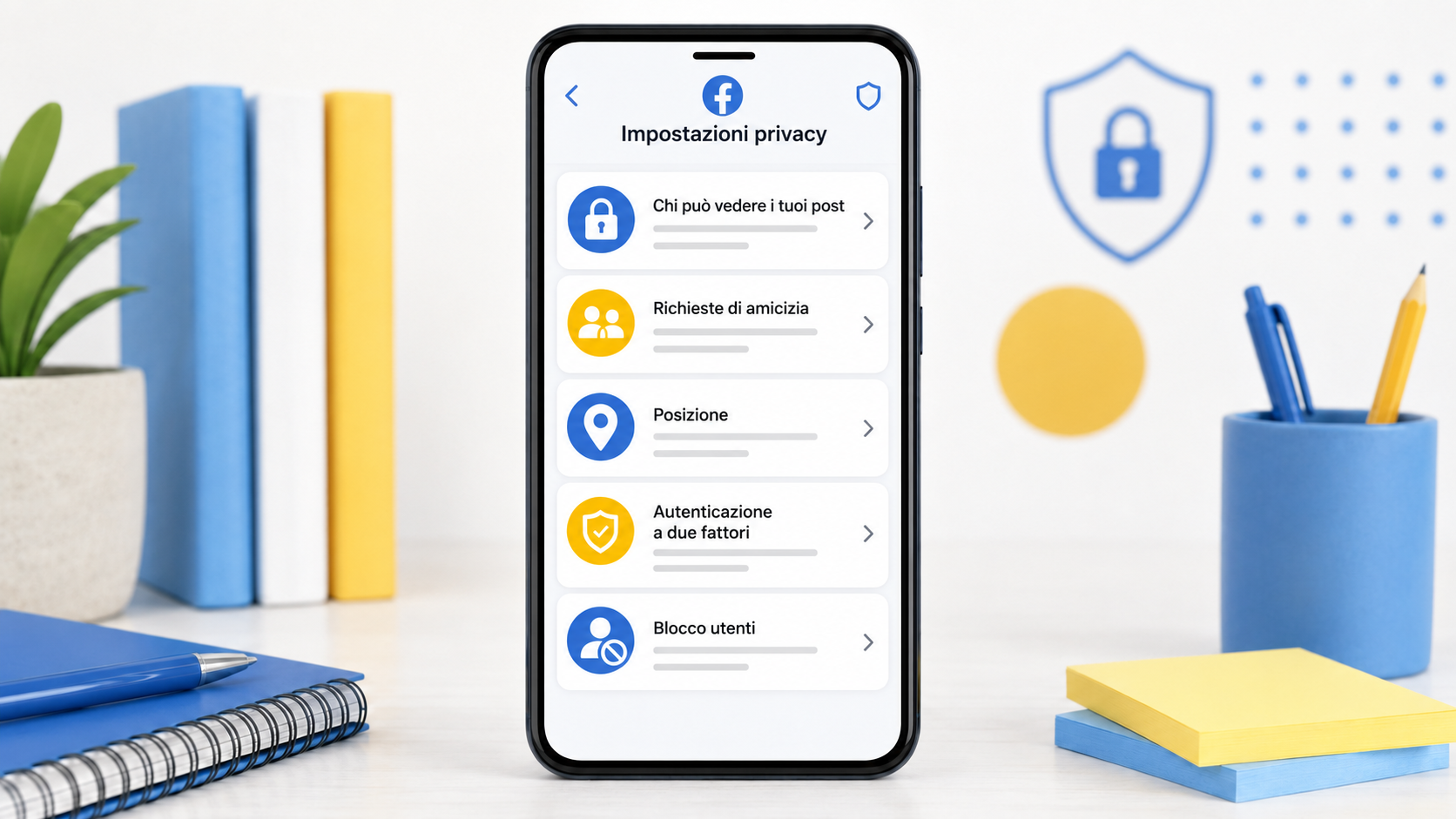 Impostazioni privacy di Facebook