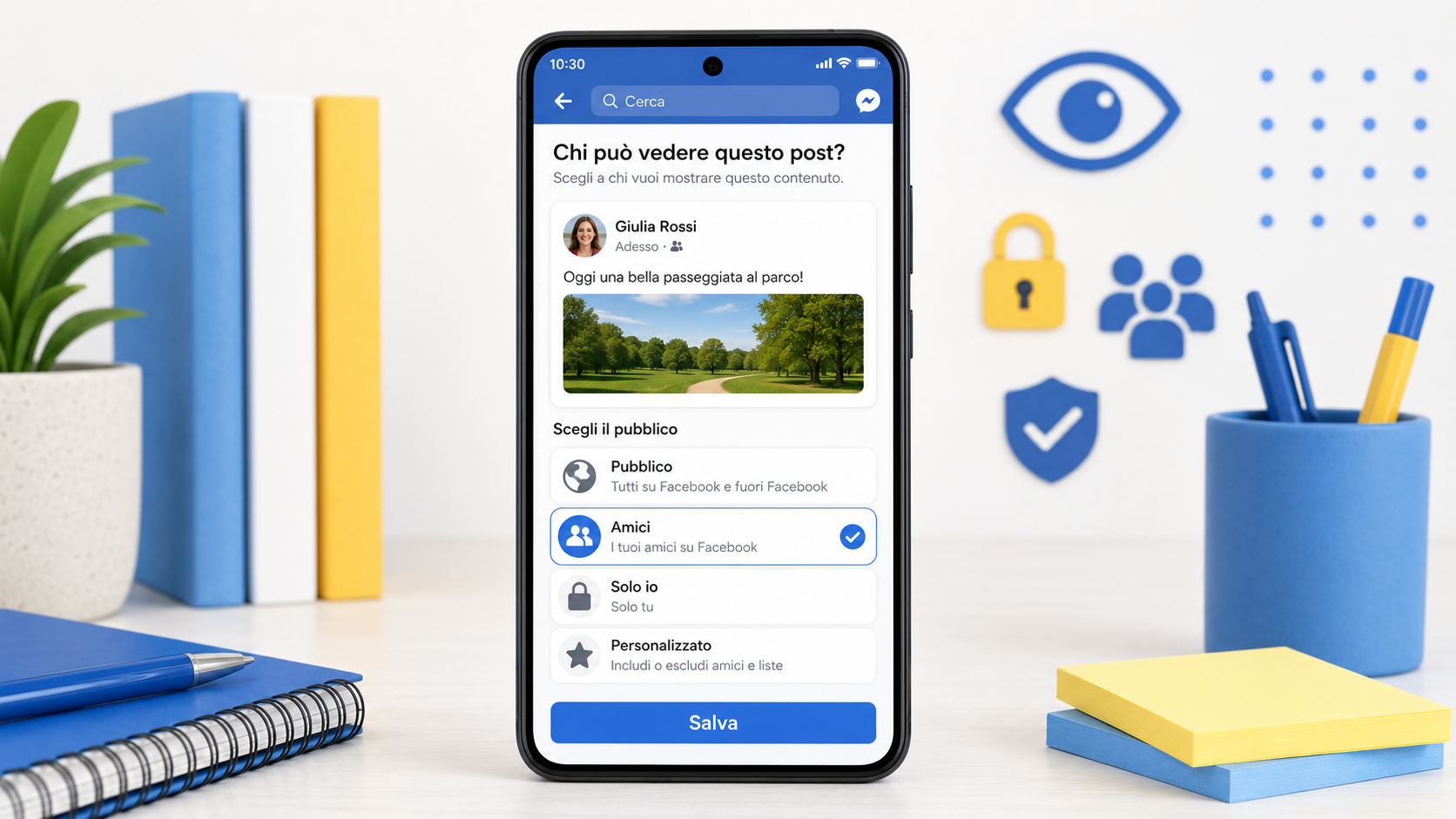 Controllare chi vede i post su Facebook