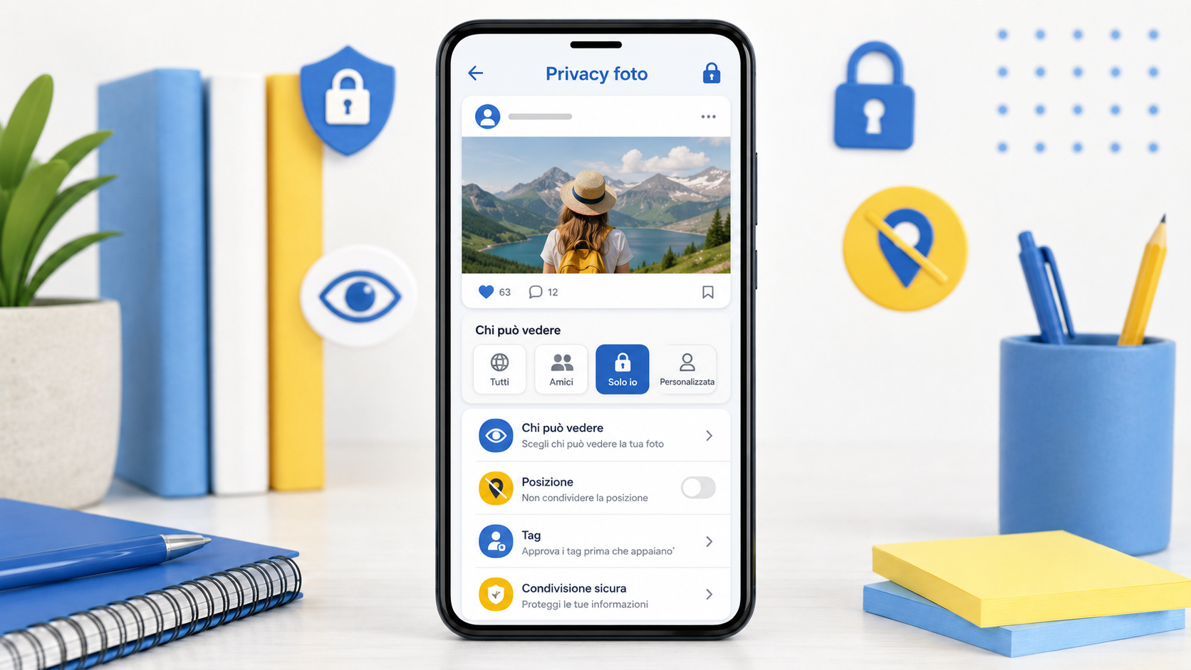 Protezione della privacy nelle foto sui social
