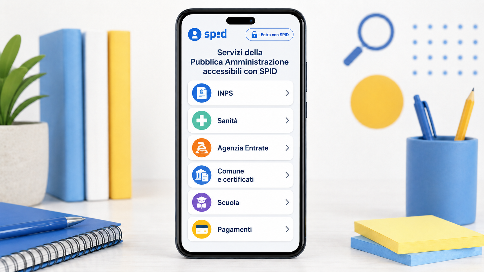 Servizi della Pubblica Amministrazione accessibili con SPID