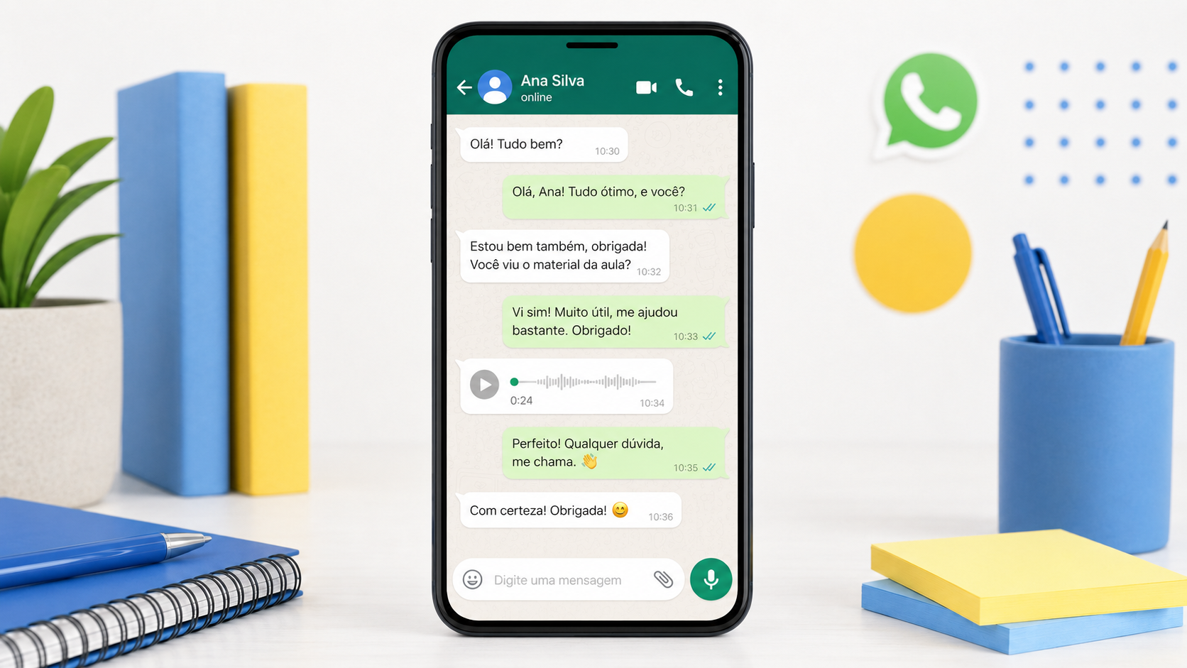 Chat WhatsApp su smartphone