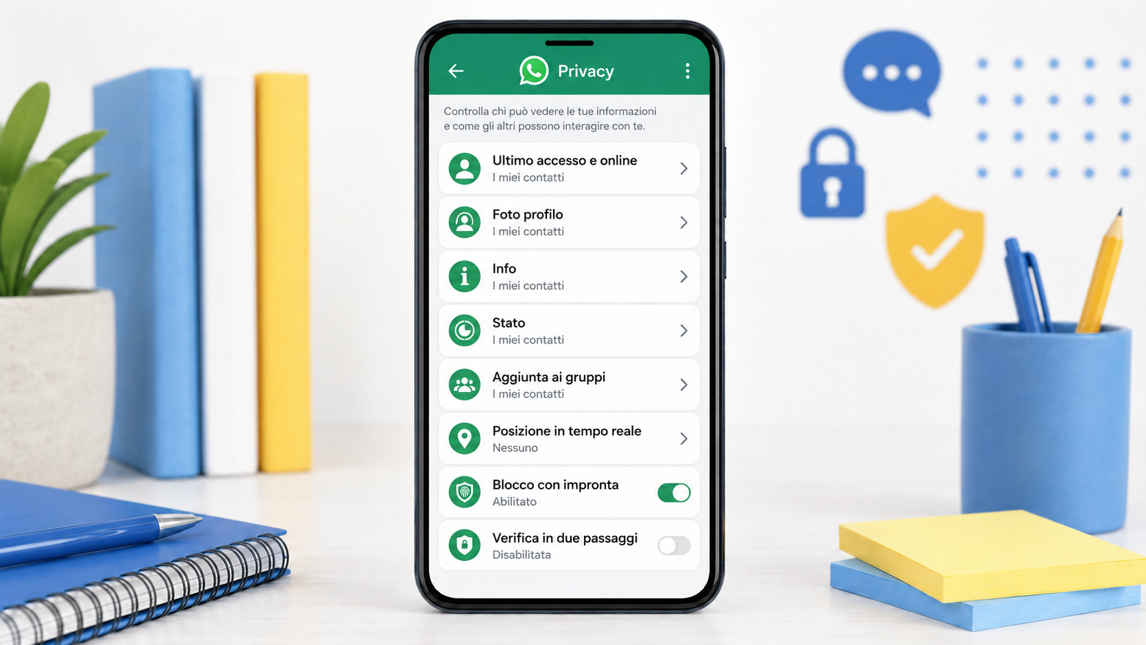 Impostazioni privacy di WhatsApp